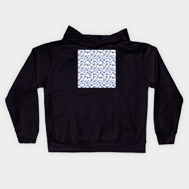 Blue mountains Kids Hoodie by Kimmygowland